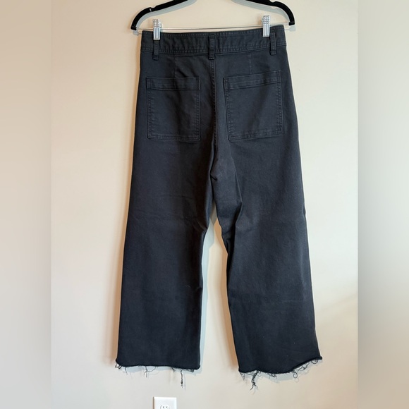 Zara Black Wide-Leg Ankle Jeans - Picture 4 of 10